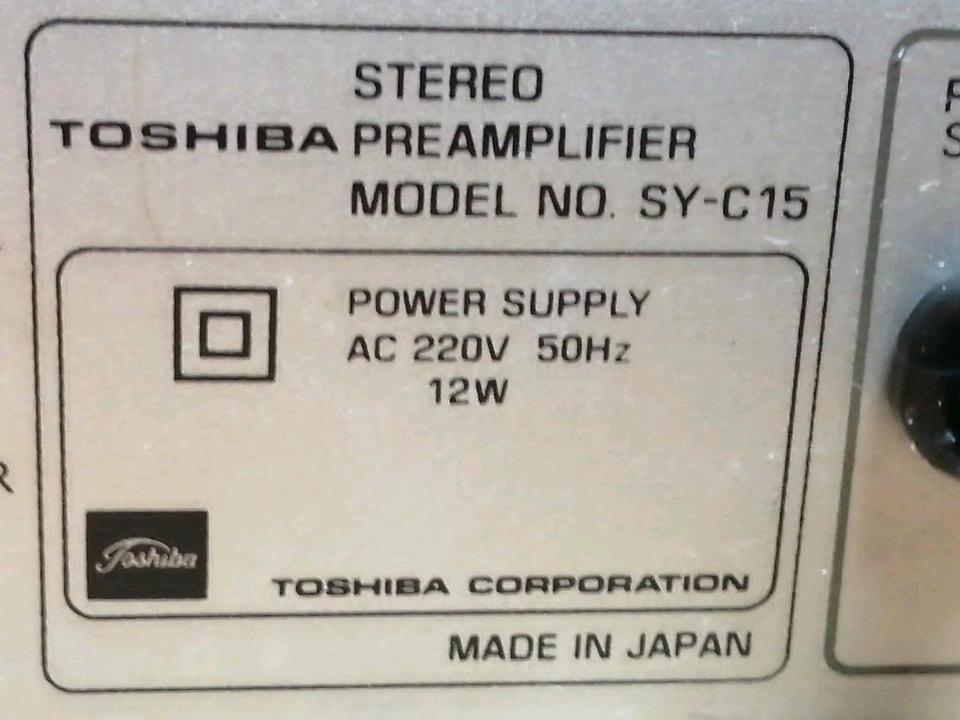 TOSHIBA SY-C15, Preamplifier/Vorverstärker!! Guter Zustand!!