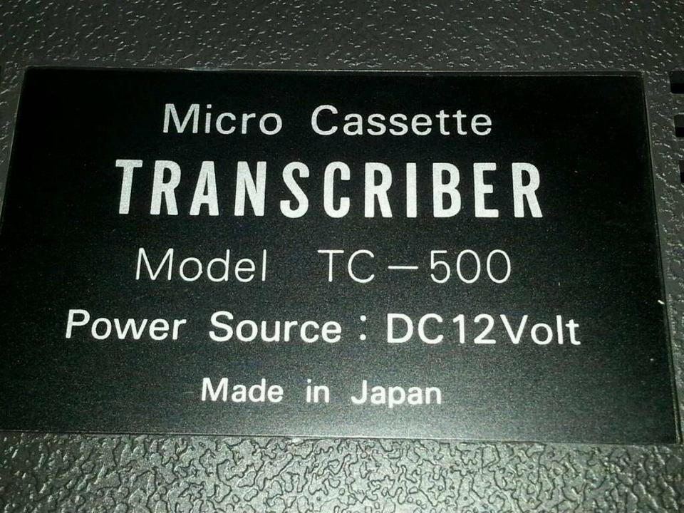 OCEAN Model: TC-500; Micro Cassette Transcriber, guter Zustand!