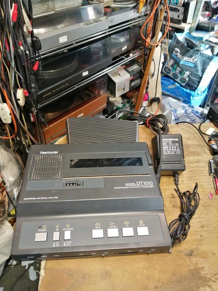 OLYMPUS PEARLCORDER DT1010, Tisch-Diktiergerät mit Zubehör!!