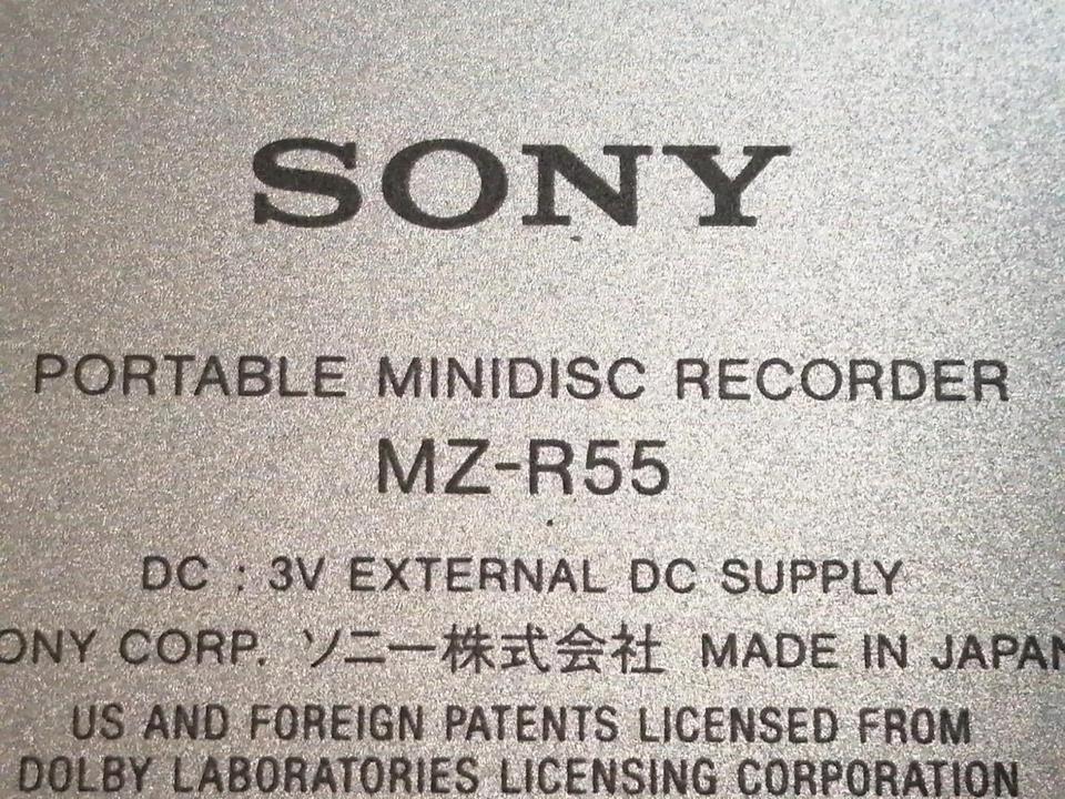 SONY MZ-R55, portable Minidisc-Recorder mit Zubehör!!!