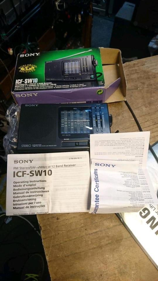 SONY ICF-SW10, Weltempfänger/Radio, NEU + Original-Karton