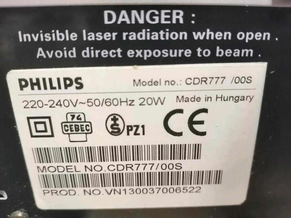 PHILIPS CDR770, CD-Player - CD-Recorder, 2 in 1, guter Zustand!!!
