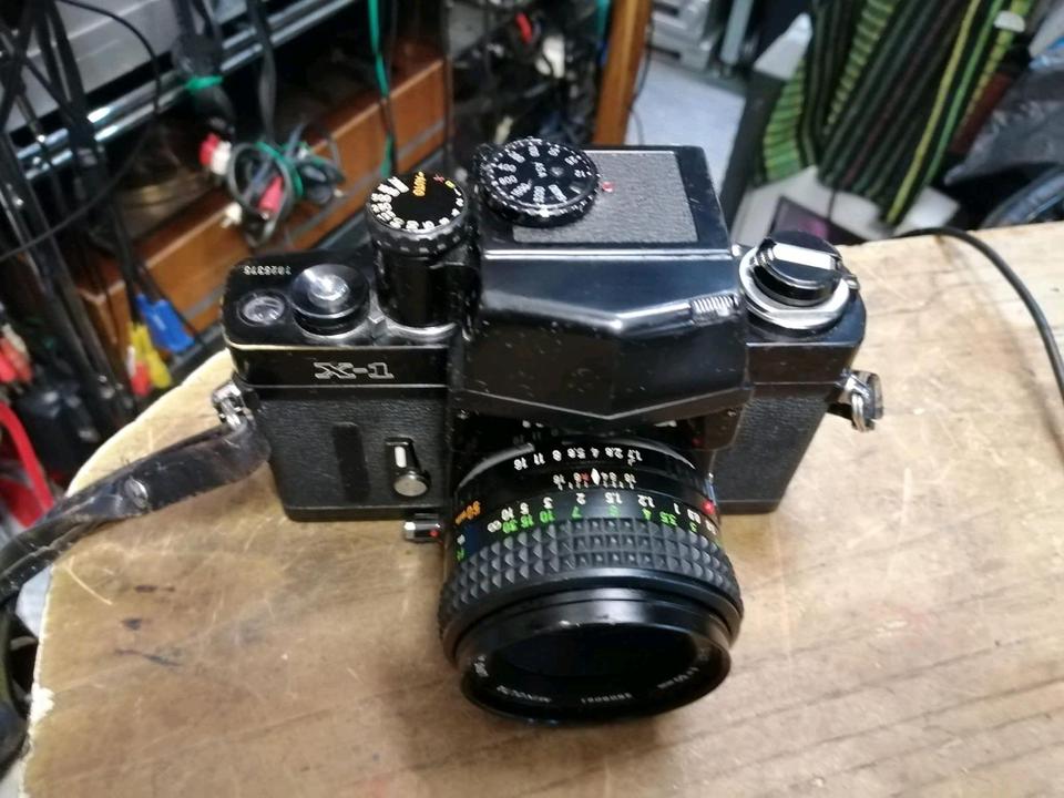 MINOLTA X-1, Analog-Kamera + MINOLTA MC ROKKOR Objektiv!!!