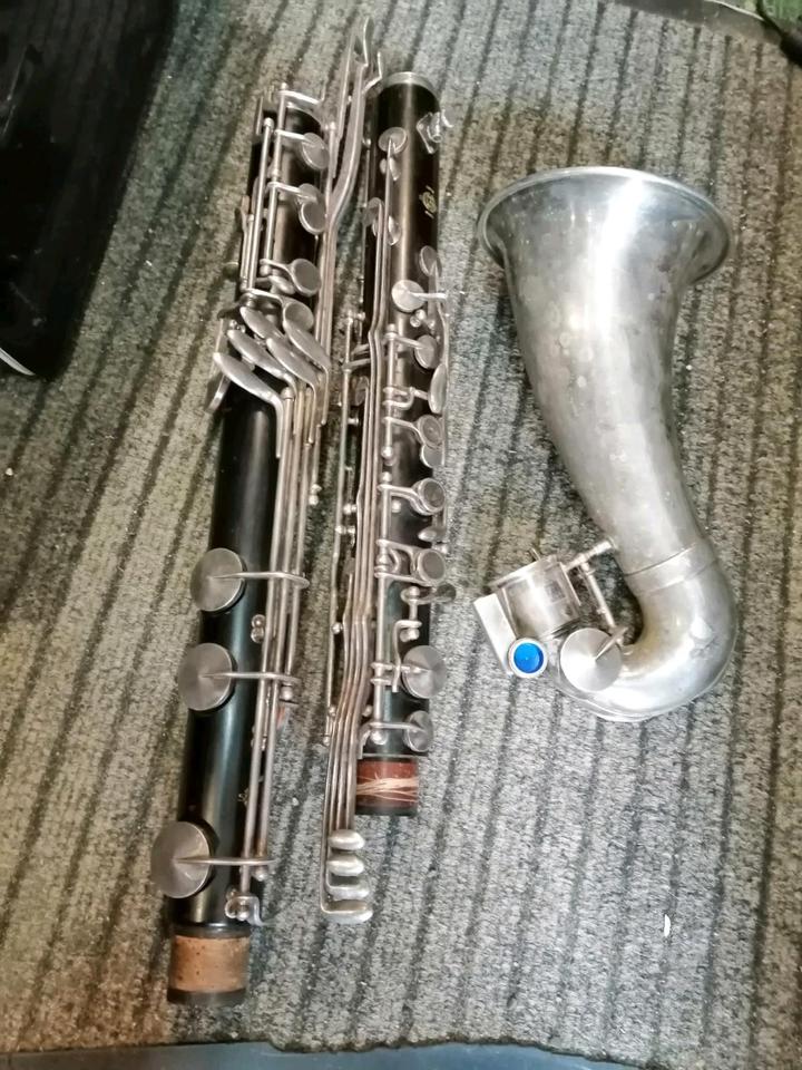 Bass-Klarinette "SELMER" V 5284, alt, französisch!!