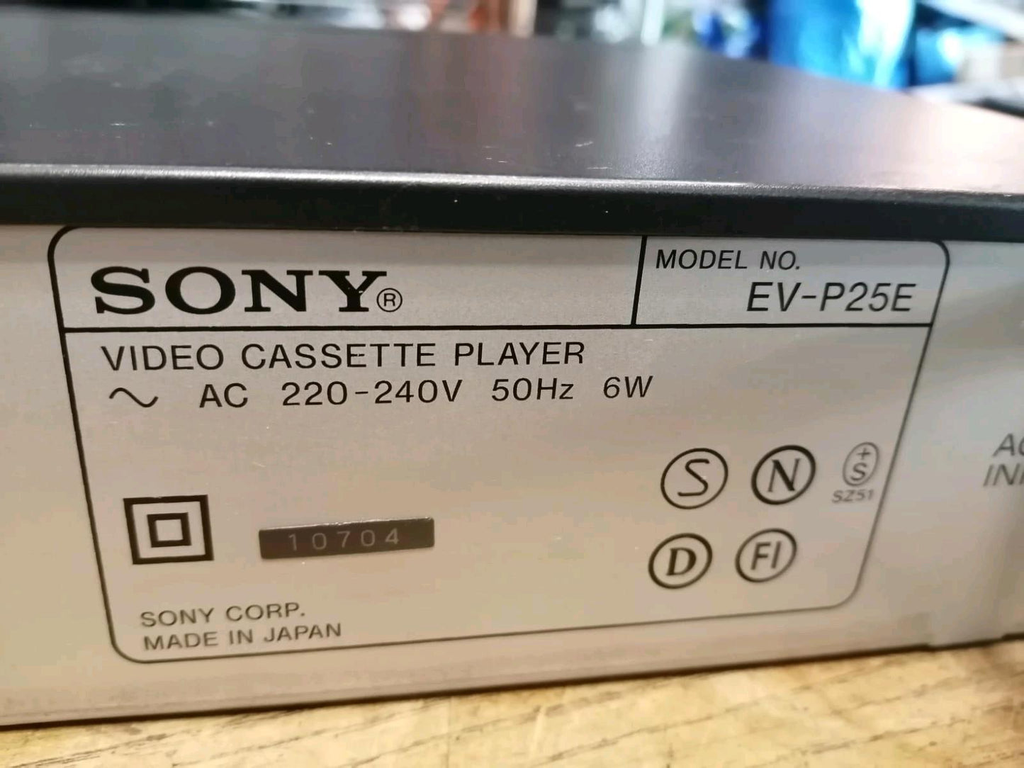 SONY EV-P25E, Videocassettenplayer Video 8, guter Zustand!!