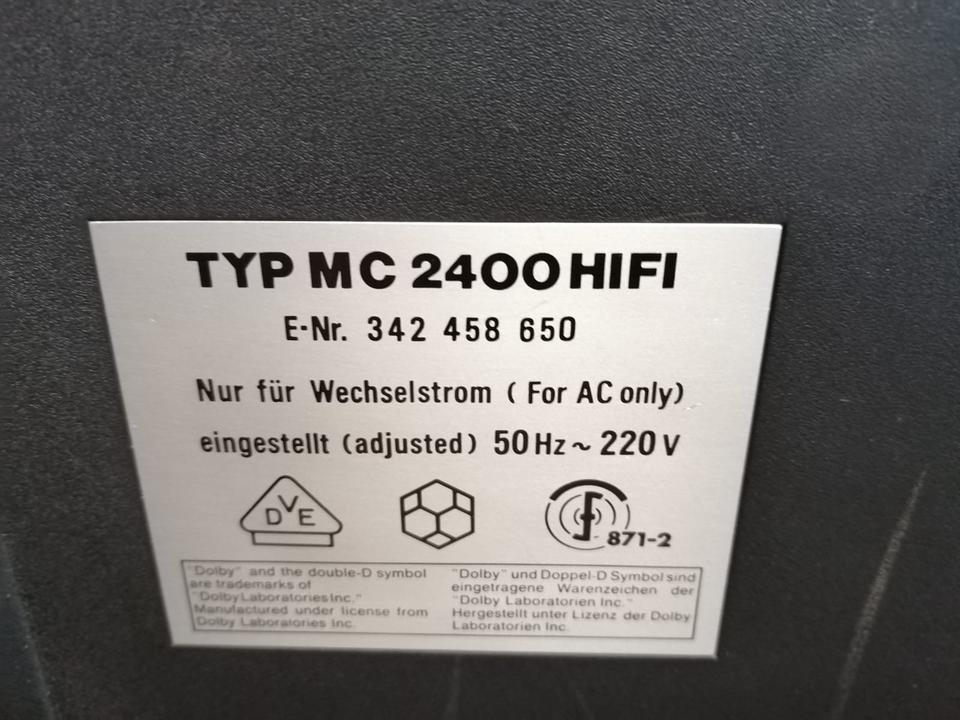 TELEFUNKEN C2400 hifi, Cassetten-Recorder mit Beschreibung!!!