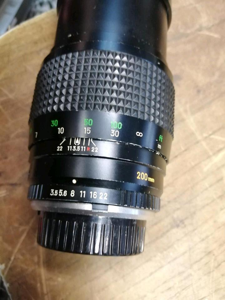 MINOLTA Tele Rokkor-QF 200 mm, Objektiv für MINOLTA MD Bajonett!!