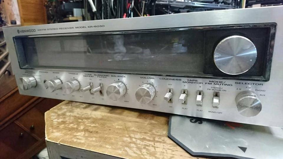 KENWOOD KR-6030, AM-FM Stereo Receiver, DEFEKT!!!