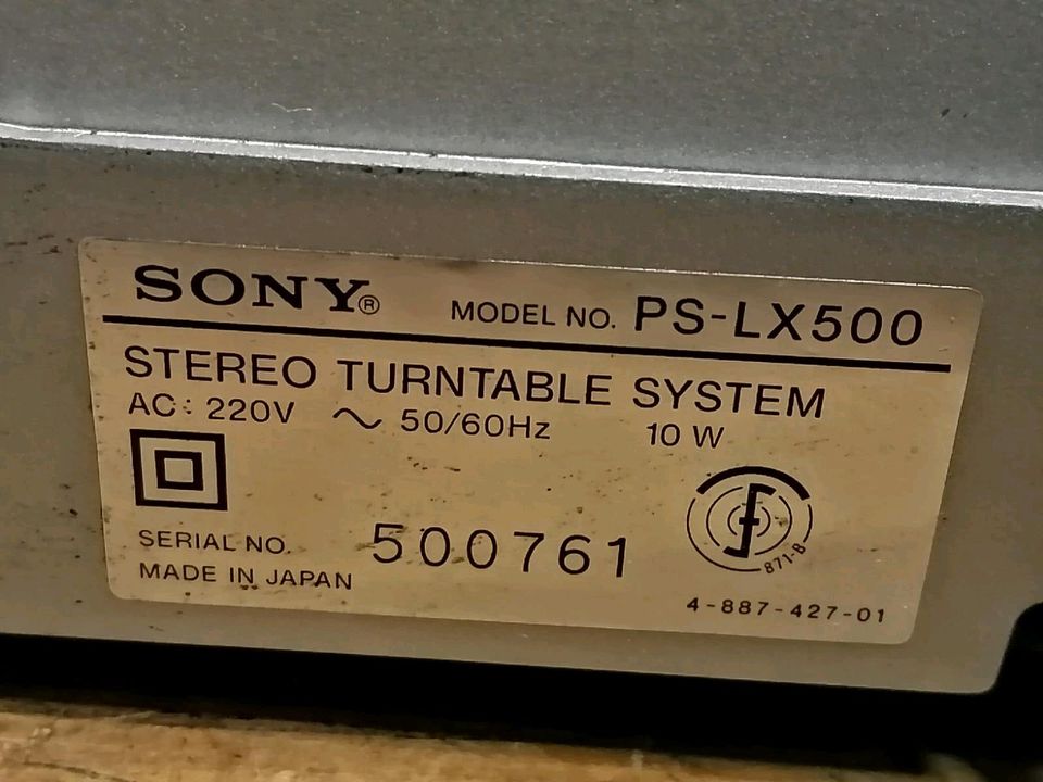 SONY PS-LX500 Stereo Plattenspieler + SONY XL-250G Nadelsystem!!!