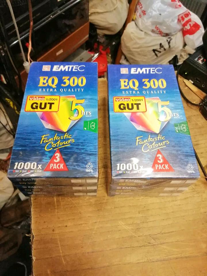 6 EMTEC EQ 300 Videocassetten, NEU und Originalverpackt!!!