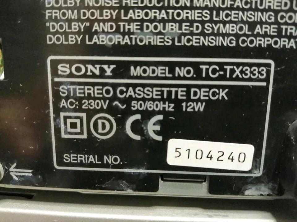 SONY HCD-MD313 CD Receiver und TC-TX333 Cassetten-Deck!!