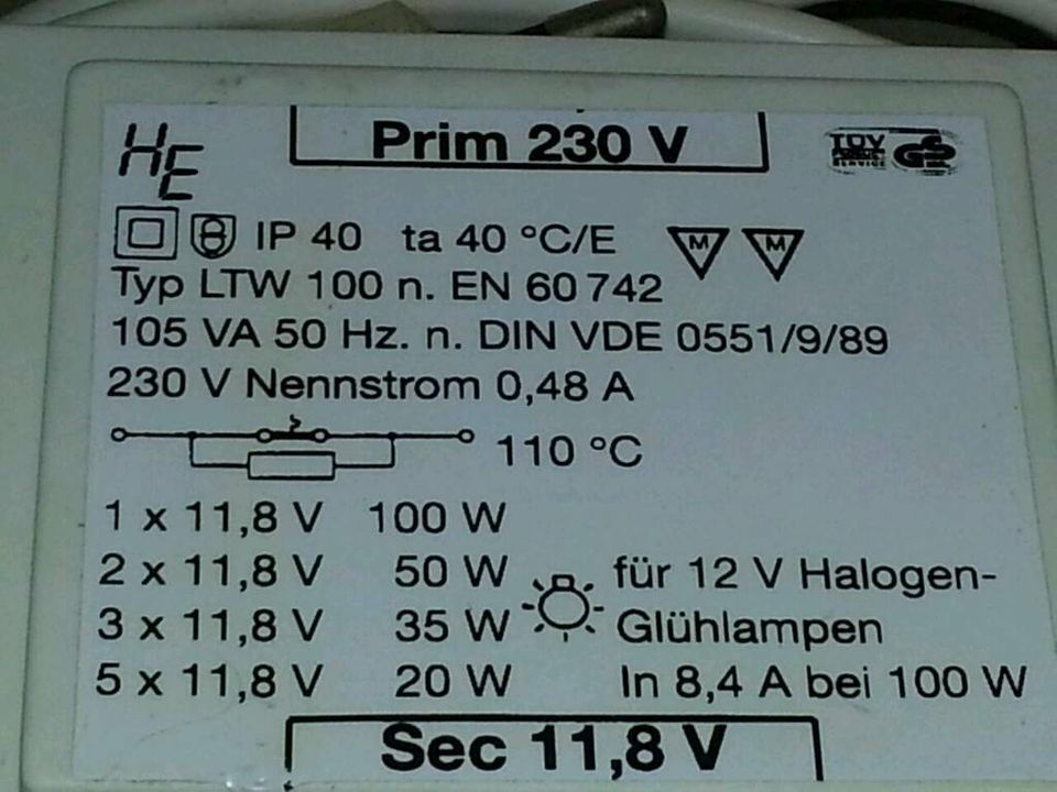 3 Transformatoren für Halogen-Glühlampen, neue + gebrauchte!