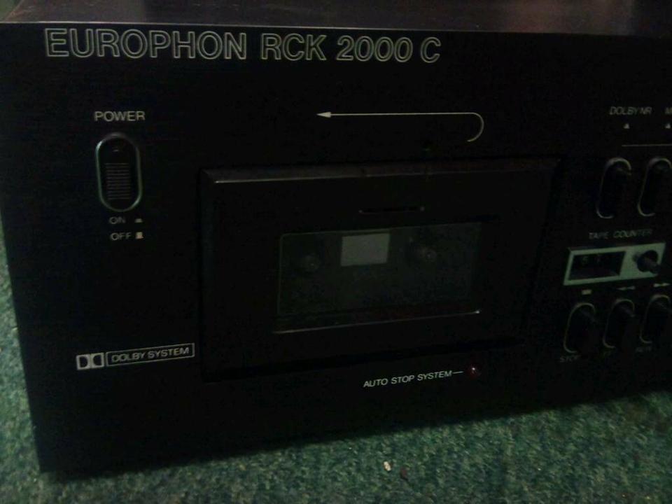 EUROPHON RCK 2000C,Cassettendeck  funktioniert, guter Zustand!