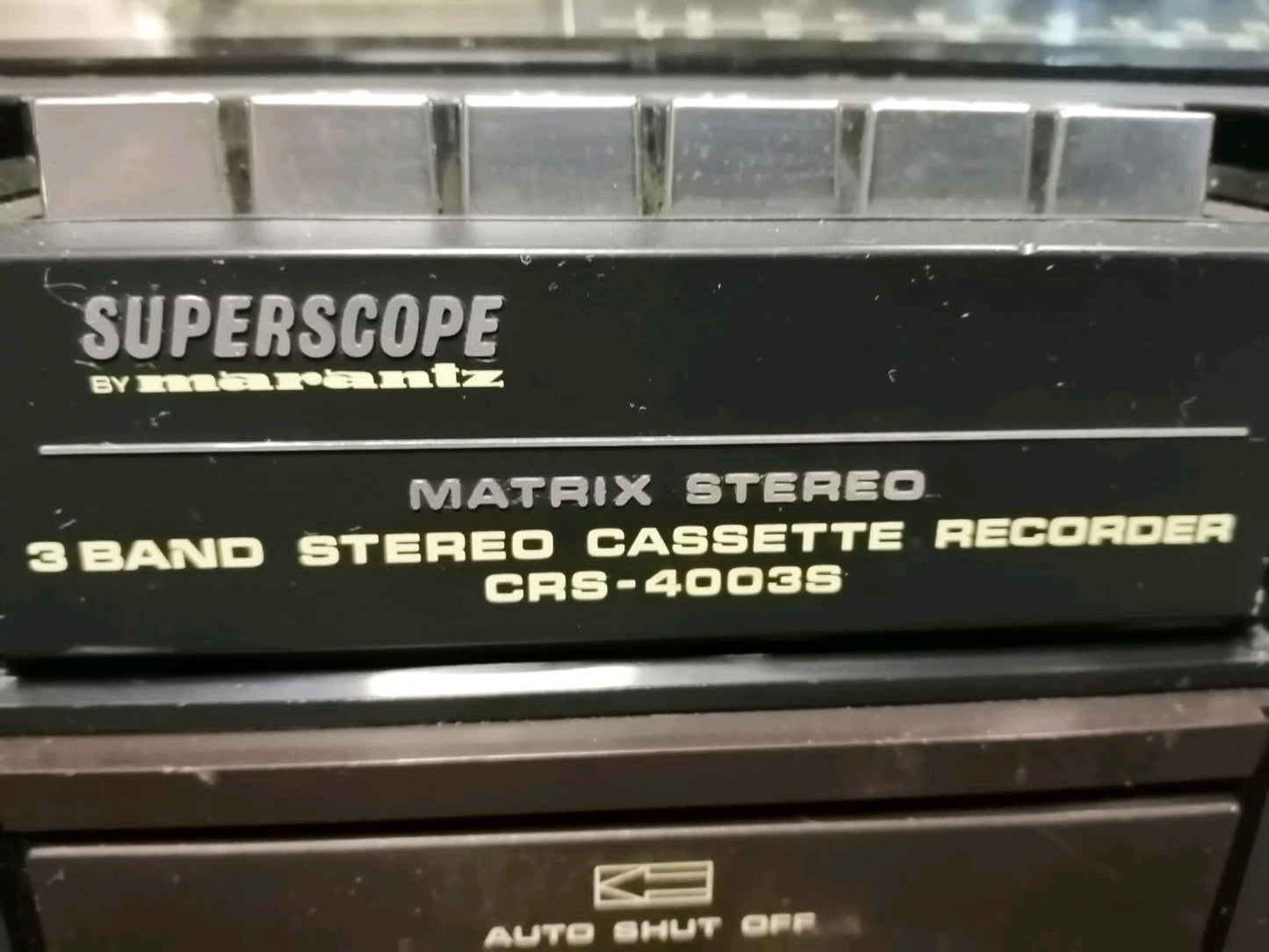 SUPERSCOPE by MARANTZ CRS-4003S, 3 BAND Cassetten-Recorder