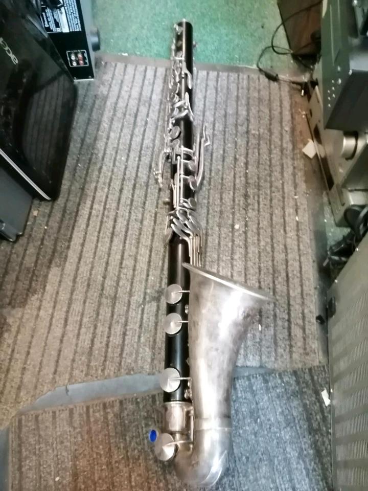 Bass-Klarinette "SELMER" V 5284, alt, französisch!!