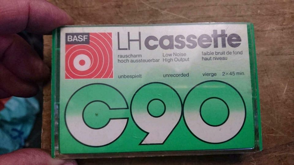 6 verschiedene BASF Audio-Cassetten, gebraucht!