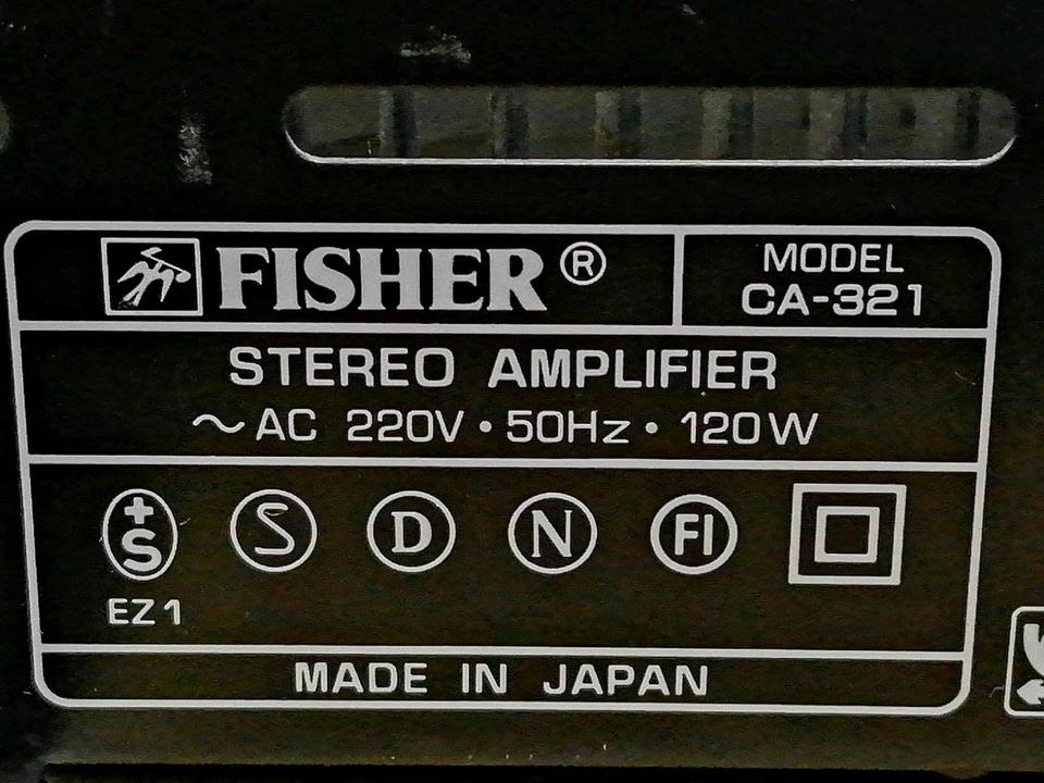 FISHER Model CA-321, Stereo Amplifier, guter Zustand!!