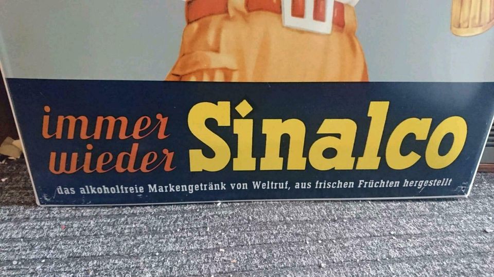 BLECHSCHILD "SINALCO", alte Reklame, guter Zustand!