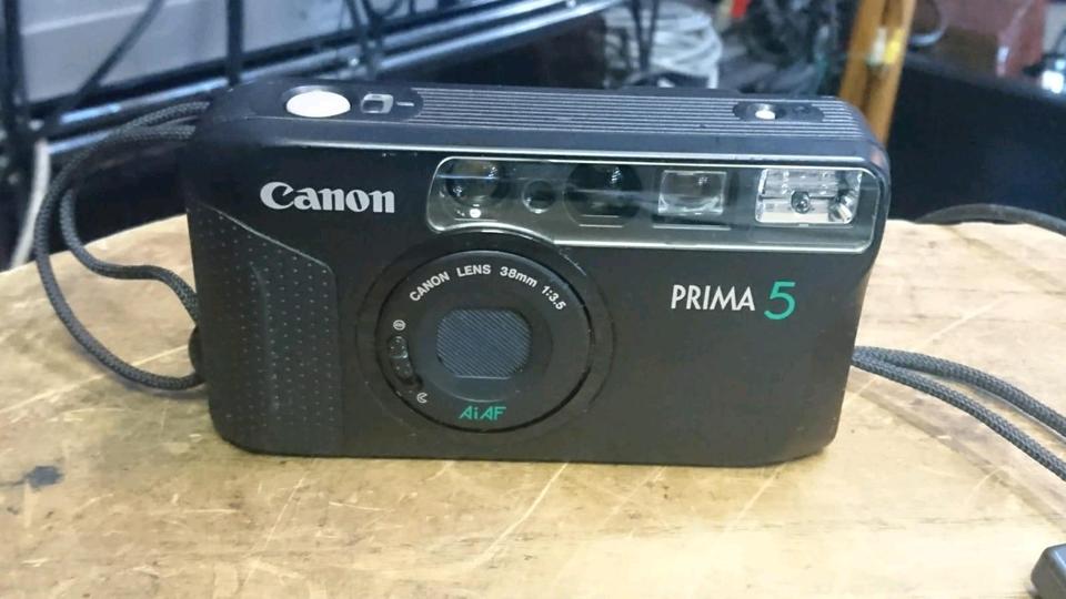 CANON PRIMA 5, Analog-Kamera mit Original-Tasche!