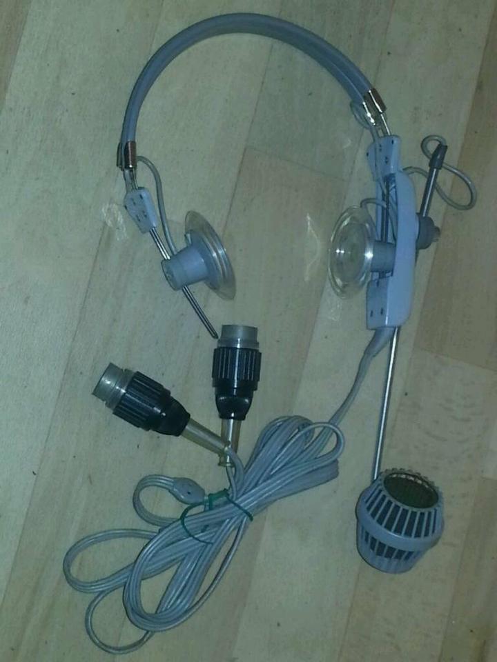 AKG K59, altes Headset, 200 Ohm, Kabel mit 2 alten Steckern, toll