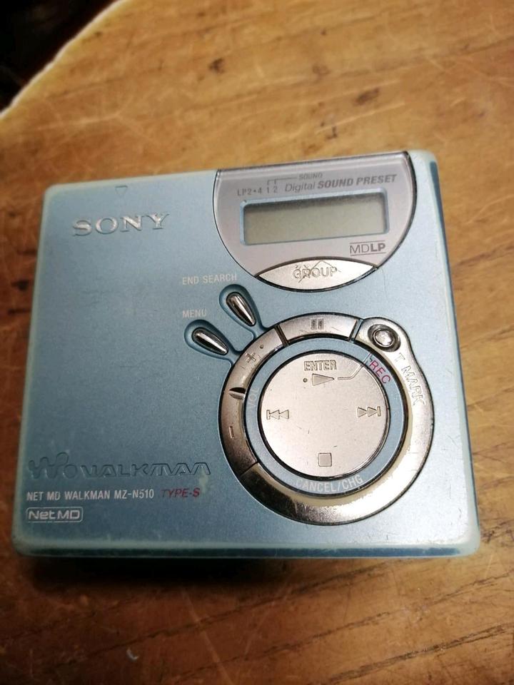 SONY MZ-N510, Portabler Mini-Disc Recorder, OHNE Adapter!!!