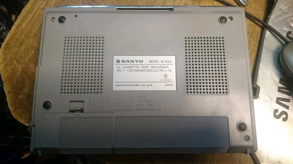 SANYO M-A5LL, Sprachstudienrecorder mit Zubehör!!