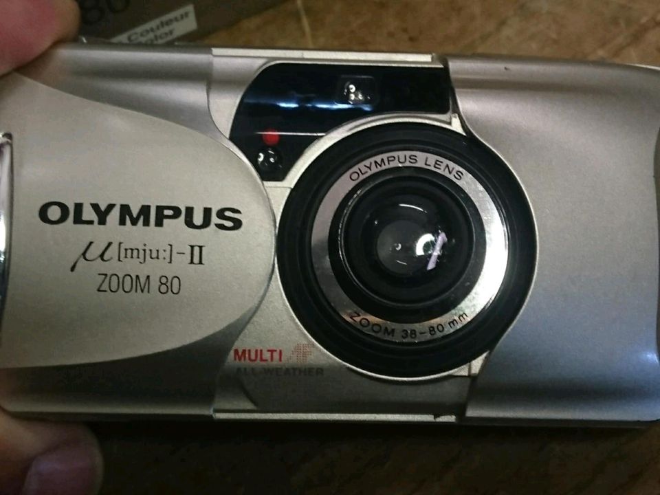 OLYMPUS MJU-II Zoom 80, Analog-Kamera, Blitz geht NICHT!!