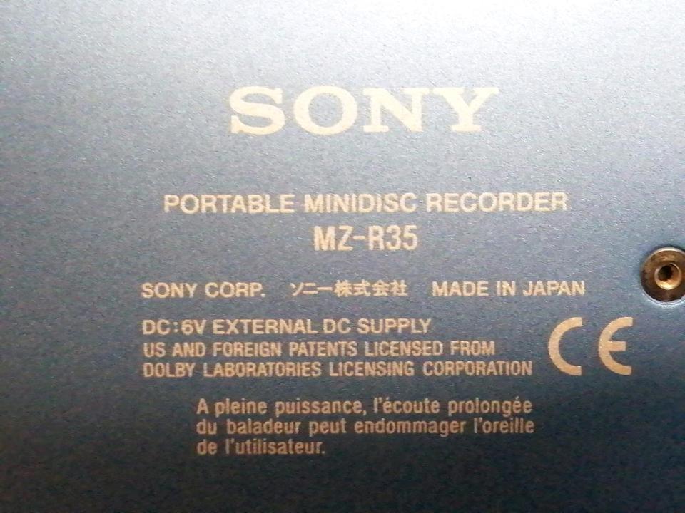 SONY MZ-R35 portable Minidisc-Recorder mit Zubehör!!!