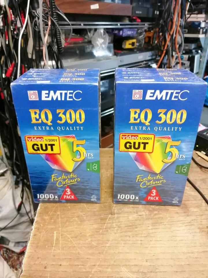 6 EMTEC EQ 300 Videocassetten, NEU und Originalverpackt!!!