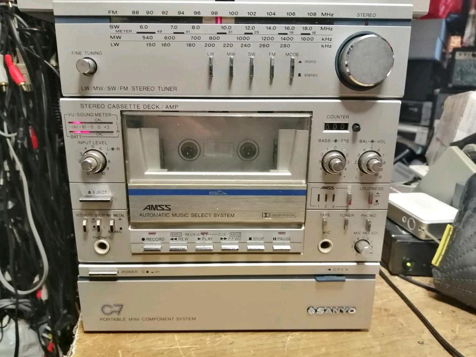 SANYO-Musikanlage: C7P/C7T/C7D + 2 C7S!!