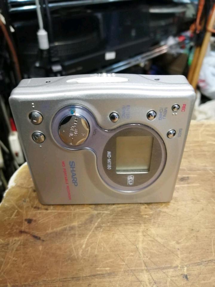 SHARP MD-MT180H(S), MiniDiscman mit Original-Adapter!!!