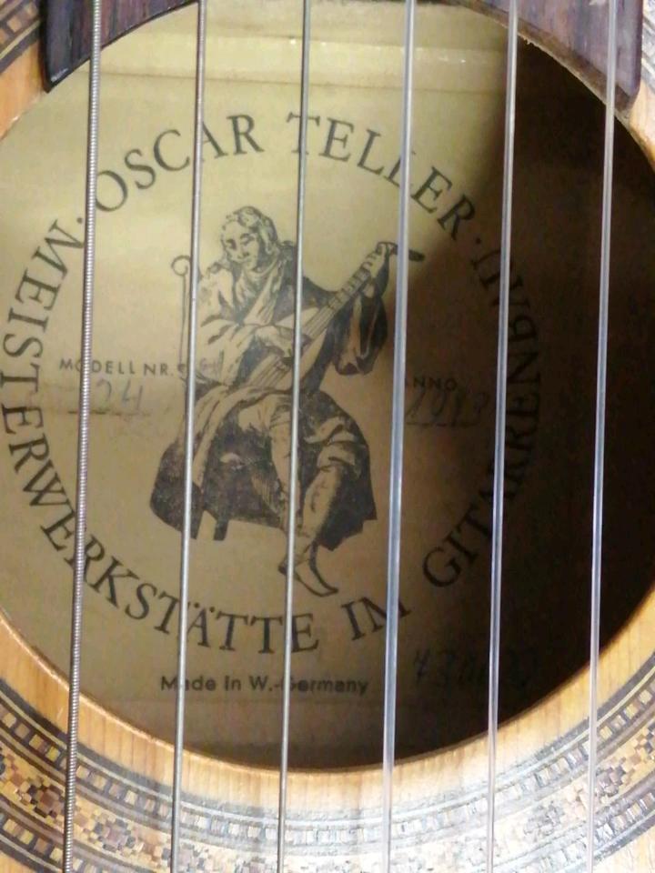Akustik-Gitarre (made in Germany-Oscar Teller) 1973