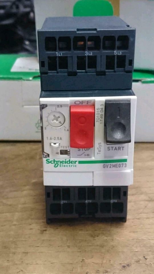 3 neue SCHNEIDER ELECTRIC GV2ME073, Motorschutzschalter NEU & OVP