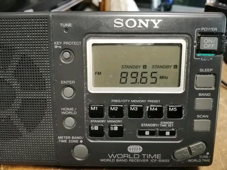 SONY ICF-SW33 World Time, Radio, guter Zustand!!