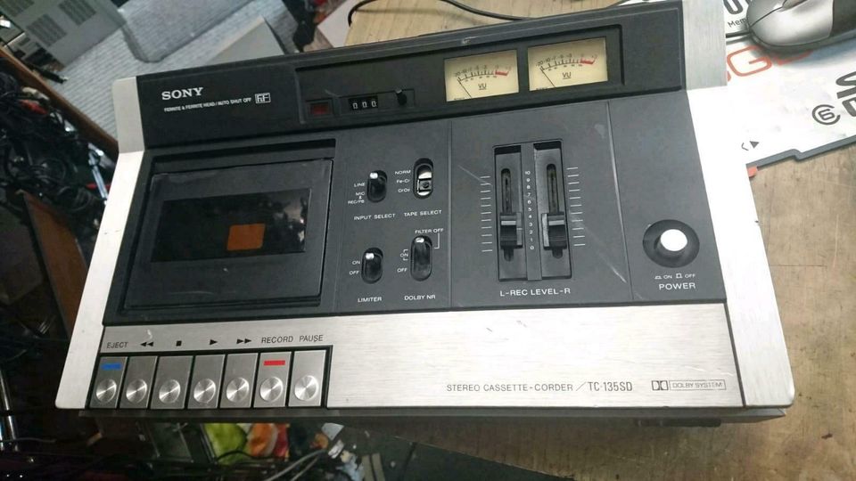 SONY TC-135SD Stereo Cassette-Corder, DEFEKT!!