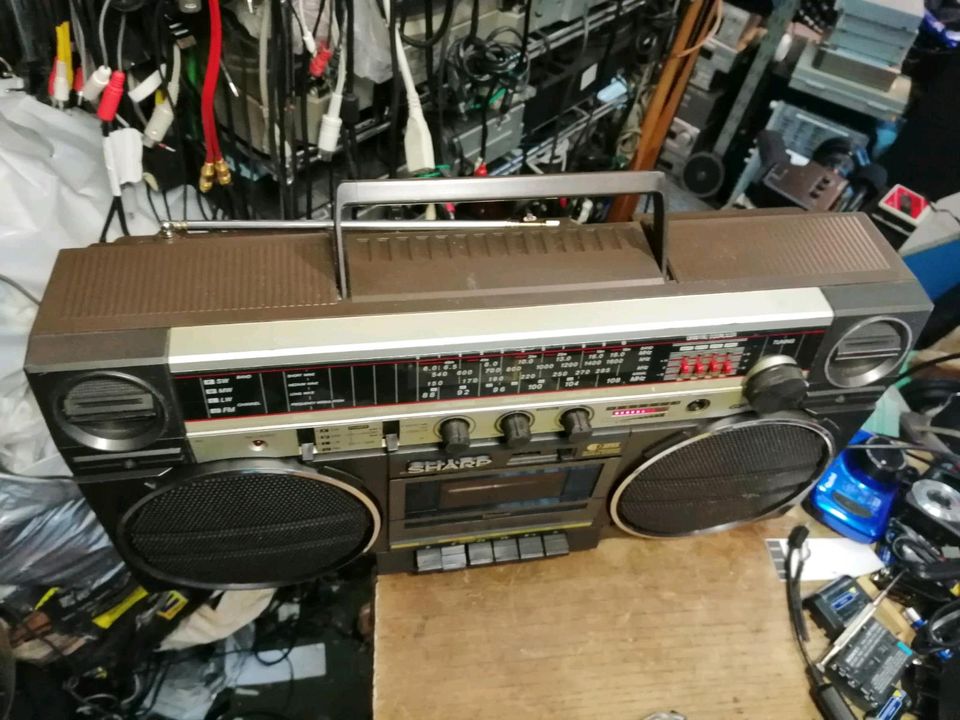 SHARP GF-600H(BR), Radio-Cassetten-Recorder, SELTEN!!!