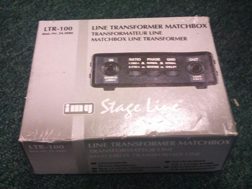 2 img Stage Line LTR-100; Line Transformer Matchbox; NEU &OVP!