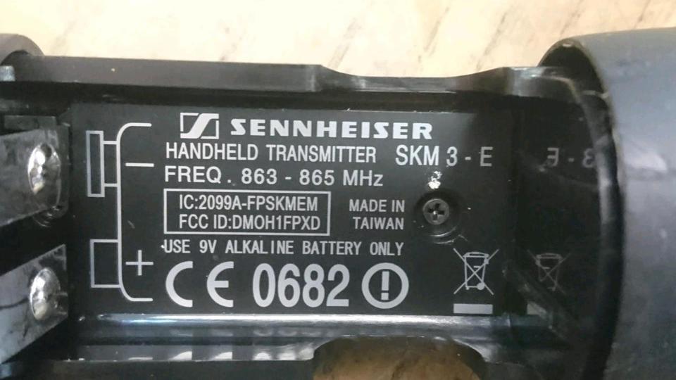 SENNHEISER EM 1-E Receiver + SKM 3-E, Mikrofon, guter Zustand!!