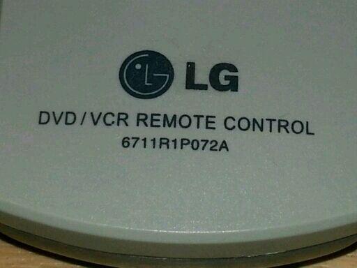 LG 6711R1PO72A; Original-Fernbedienung , DVD/VCR Remote Control