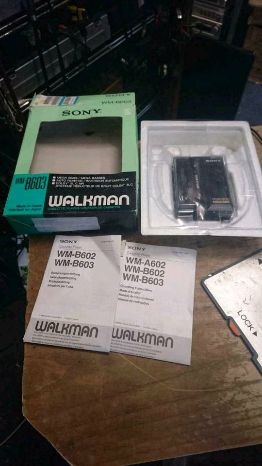 SONY WM-B603 Walkman, Originalkarton, DEFEKT!