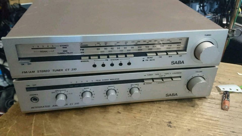 SABA CI 310 Verstärker +SABA CT 310 Tuner, guter Zustand!