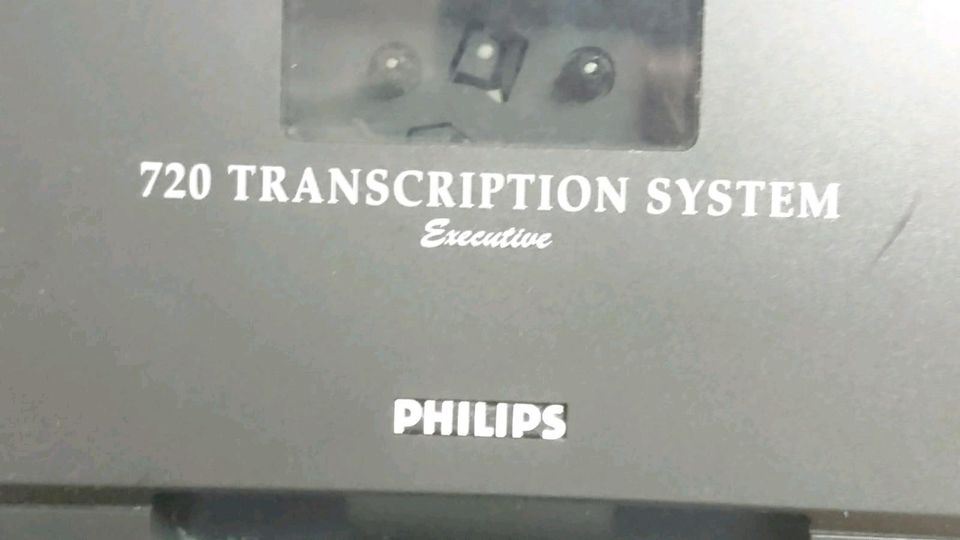 PHILIPS 720 Transcription System, Wiedergabegerät mit Zubehör!!