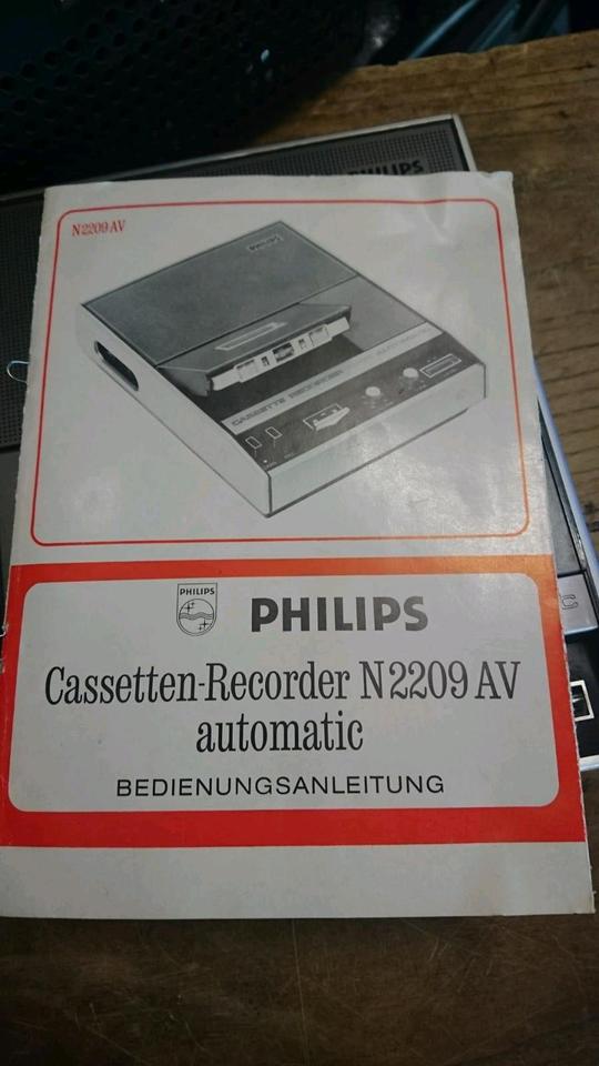 PHILIPS N2209AV, Cassettenrecorder automatic, Zubehör, DEFEKT!!