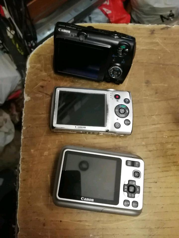 CANON IXUS 980IS, POWERSHOT A2500 + A495, 3 Kameras, DEFEKT!,