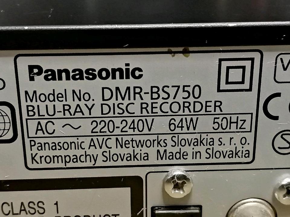 PANASONIC DMR-BS750, Blu-Ray-Recorder, 250 GB Festplatte HDD!!