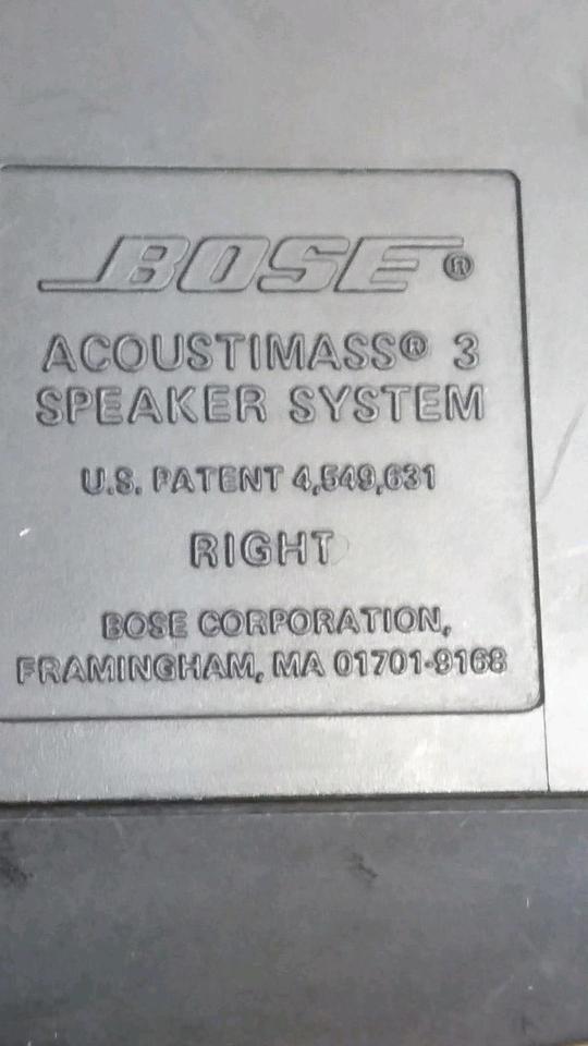 BOSE Acoustimass System 2 Satelliten Schwarz Bonen