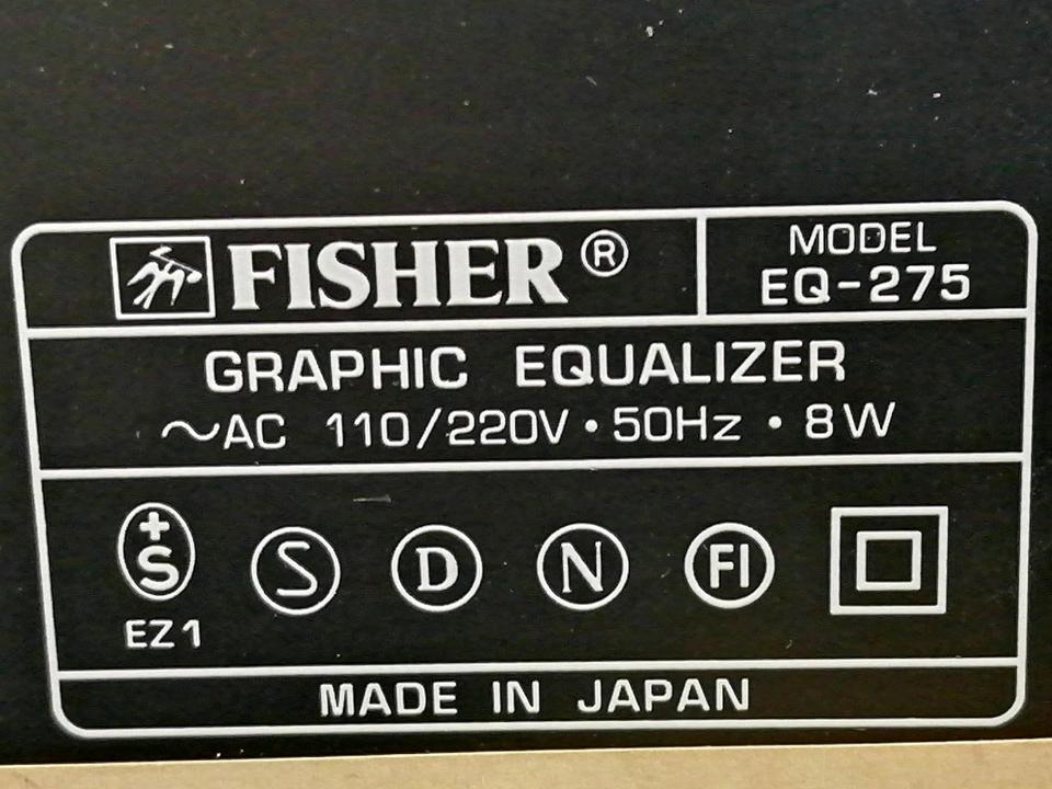 FISHER EQ-275, Graphic Equalizer!!