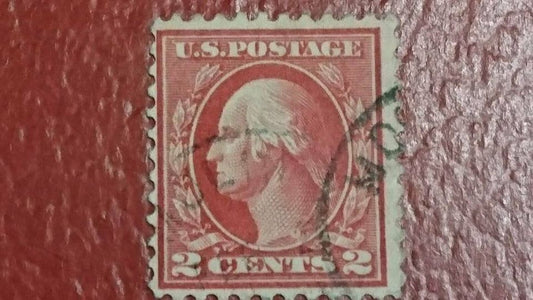 Briefmarke USA Washington Franklin, 2 Cents, guter Zustand!