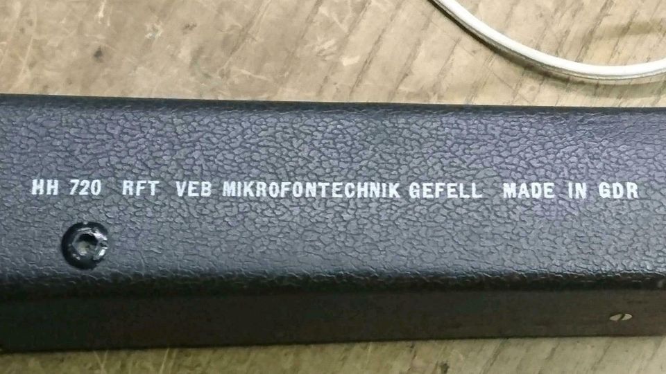 RFT-NEUMANN Gefell HH 720, Mikrofon, OHNE Batterien!