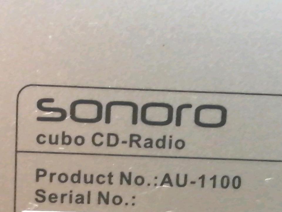 SONORO No.: AU-1100 cubo CD-Radio, etwas DEFEKT!!!